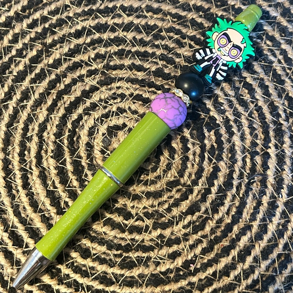 Beetle Juice  Beaded Pen